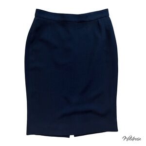 D&G Dolce & Gabbana Classic Black Pencil Skirt SZ 44 US 8